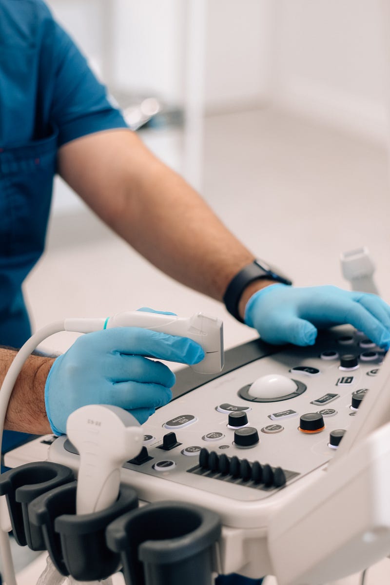 Picture Showing an Ultra Sound Technician