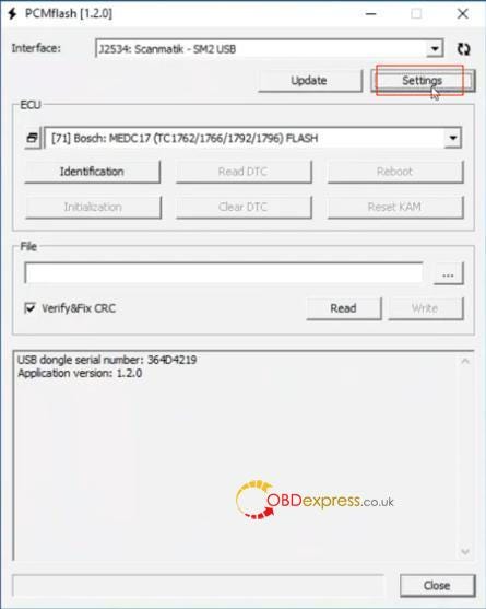 KTM200 software V1.2.0 installation process