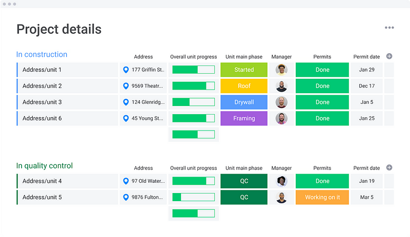 construction project management system