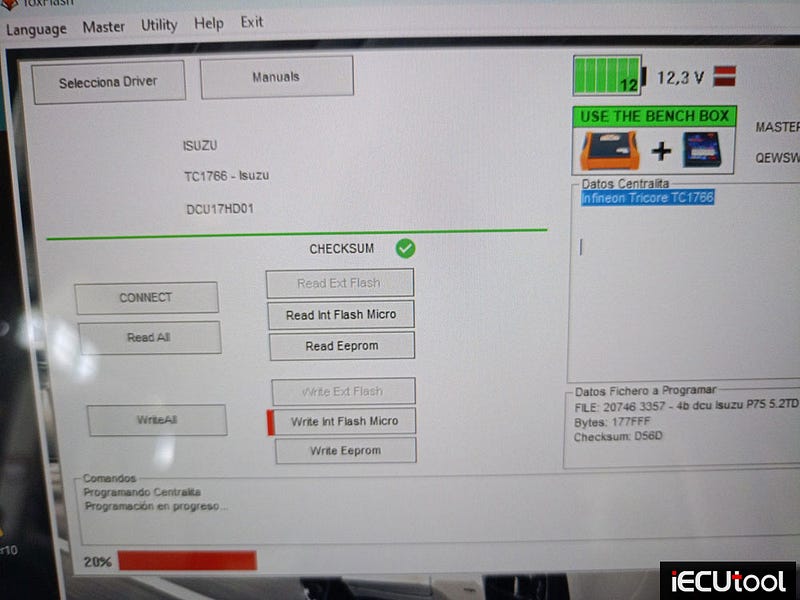 Foxflash Read and Write Isuzu P75 Transtron and DCU