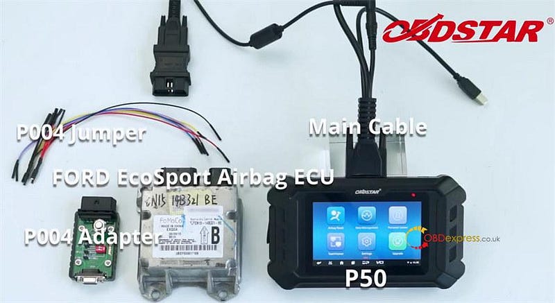 Reset Airbag by OBDSTAR P50 on Bench