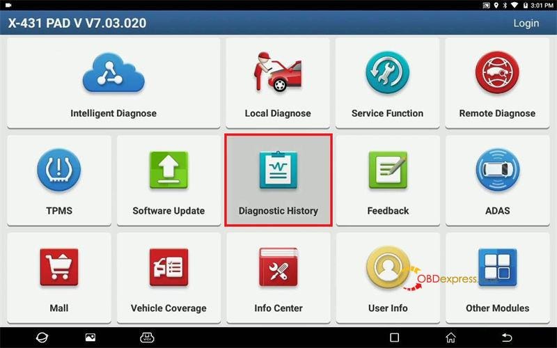 Clear Diagnostic History on Launch-X431 Scanner