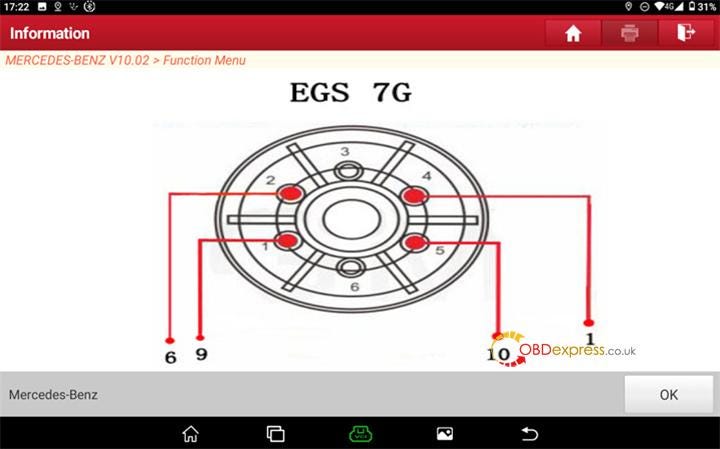 How to Erase Renew Benz VGS3 NAG2 TCU by LAUNCH X431 PRO5