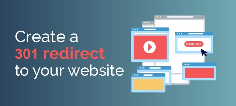 Create a 301 redirect