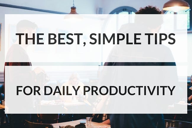 productivity tips