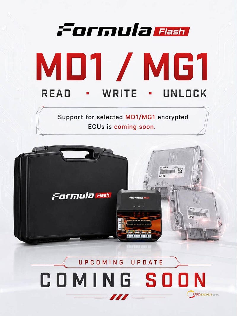 Unlock Encrypted Bosch MD1 MG1 ECUs
