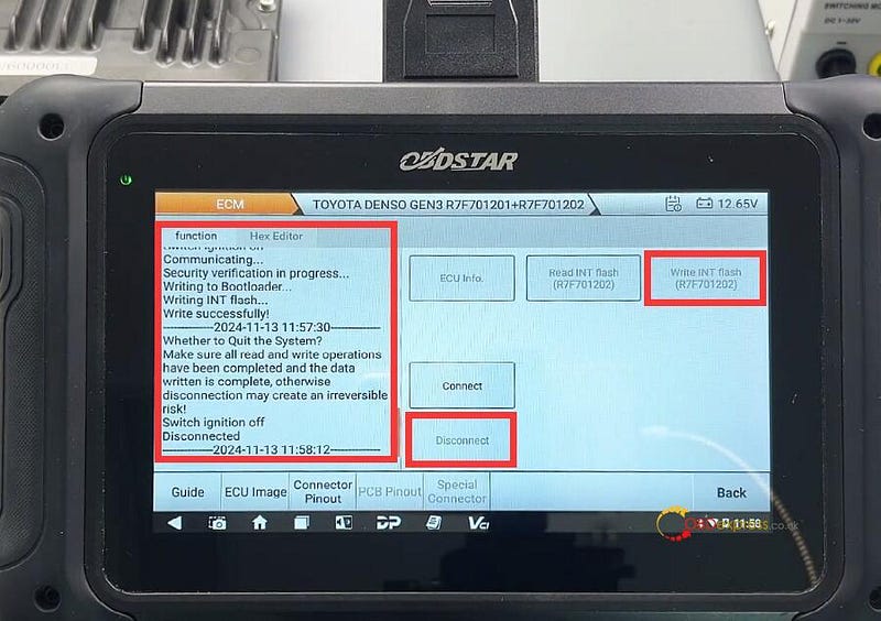 OBDSTAR DC706 Read and Write TOYOTA DENSO GEN3 By Bench