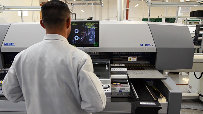  Filming the manufacture of our circuit boards at QuikTek Assembly.