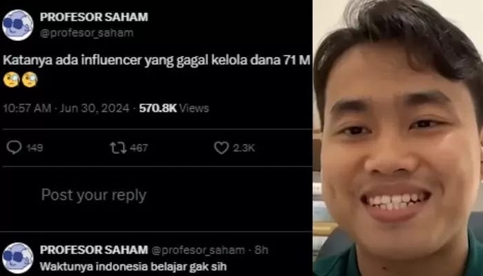 VIRAL Influencer Saham Gagal Kelola Dana Investor Rp 71 Miliar Bukan Peserta Influencer Incubator BEI