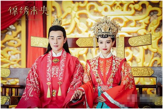 《锦绣未央》罗晋唐嫣再度合作，结婚礼服曝光