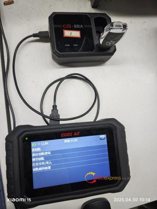 CGDI A2 メルセデス・ベンツ イモビライザー マニュアル_キーの追加と全キー紛失
