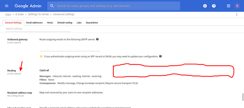 Sign up for G Suite - Macaulay Gidado - Configure Catch-all Routing