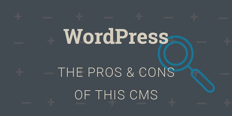 pros and cons of wordpress