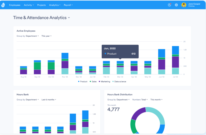 Day.io time and attendance analytics for Clickup extension
