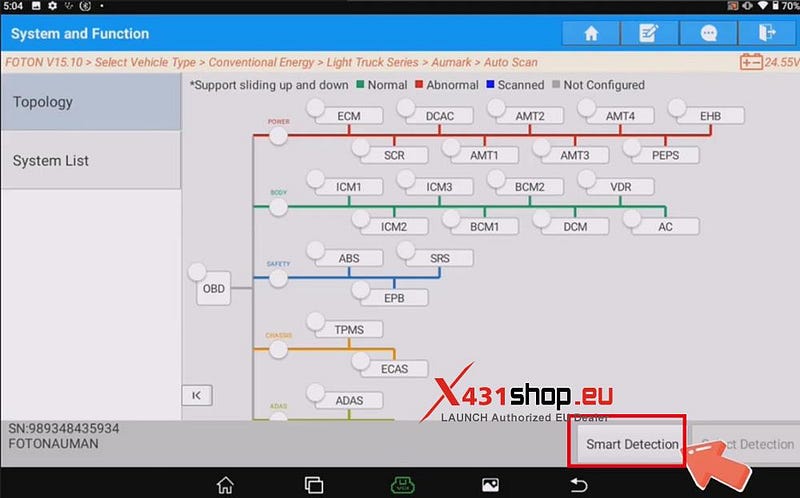 LAUNCH X431 V+(PRO3) HD_Cutout Cylinder Test on Foton Pilot