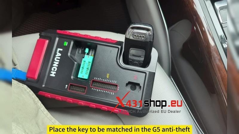 Launch X431 IMMO Plusを使用してAudi A4のキーをプログラムする方法