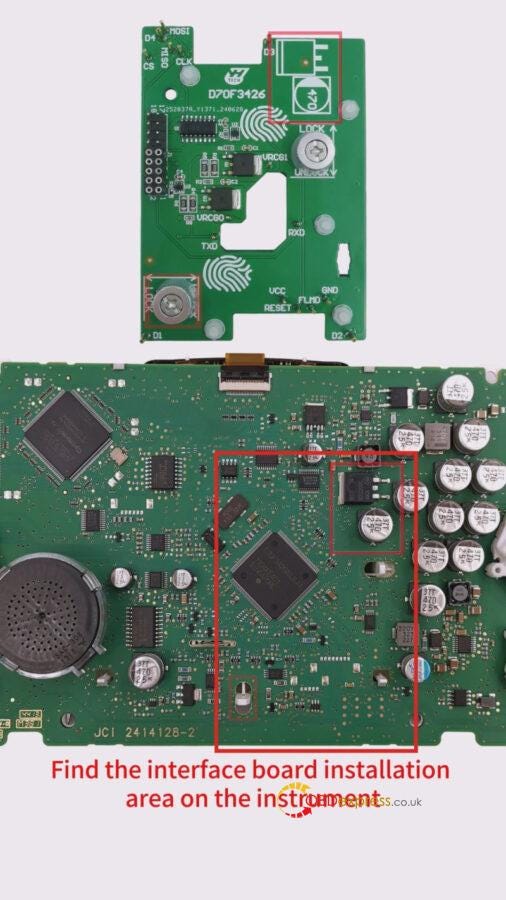 How to install the Yanhua ACDP Module 34 interface board