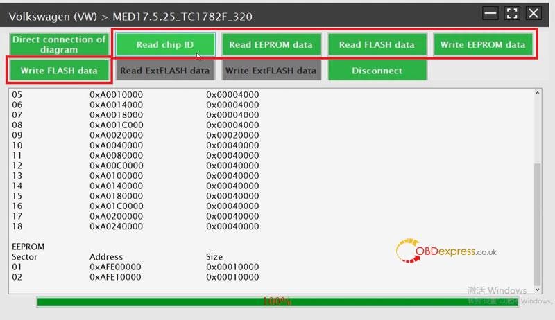 X431 ECU および TCU プログラマの機能とサポート リストを起動します