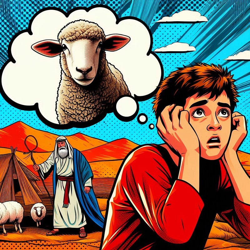 isaac is afraid and imagines himself as a sacrifice