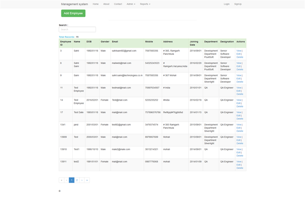 CRUD, Paging, Sorting, Searching With #Angularjs In MVC: ,