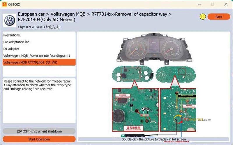 Which Tool Can Correct Mileage for VW MQB R7F7014xx 5D Cluster