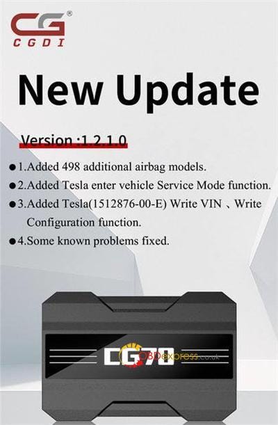 Tesla 1512876-00-E Airbag Repair by CGDI CG100X_CG70