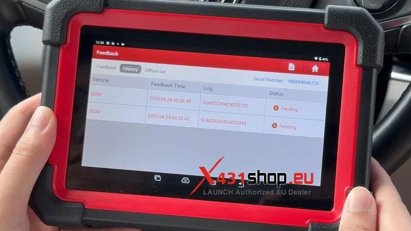 LAUNCH X431 CRP919E-BT: How To Report Diagnostic feedback