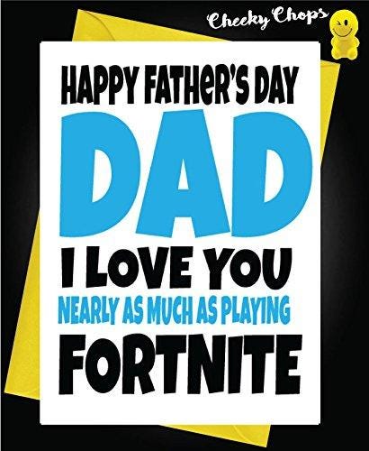 The Best Fortnite Gifts Of 2019 Gifteee - funny fathers day greeting card playing fortnite