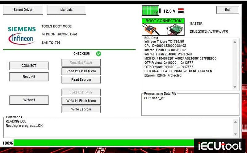 Foxflash Read and Write VW T5 TRANSPORTER EDC17CP20 in Boot