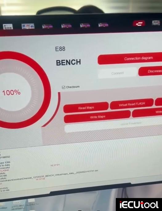 FormulaFlash Read and Write GM E88 ECM on Bench