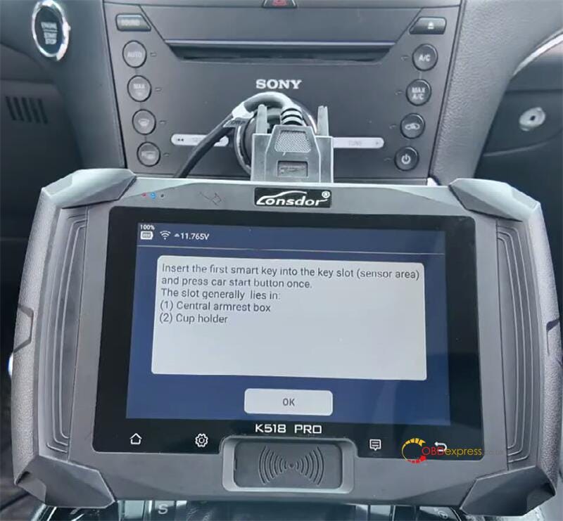 Lonsdor K518 PRO All Key Lost Programming for 2017 Ford Edge