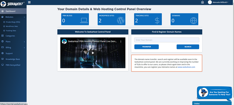 seekhost panel