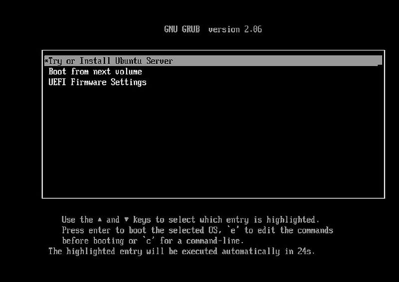 Install and configure the VM—step 1