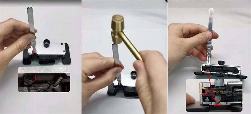 How to Disassemble BMW BCP Key by Yanhua BTOOL