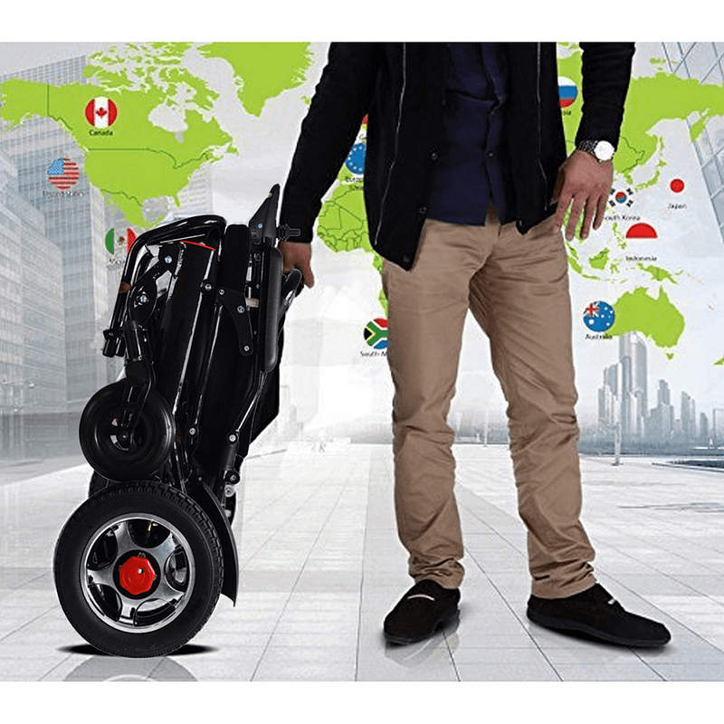 Foldable mobility scooters can be as easy as luggage to transport.