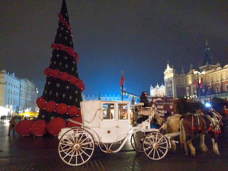 Rynek Glowny Krakow Eski Şehir Merkezi