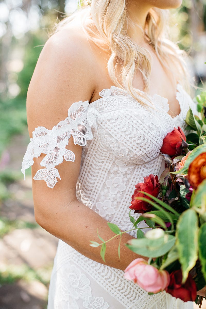 wedding gown detail - http://ruffledblog.com/fiesta-inspired-san-diego-wedding