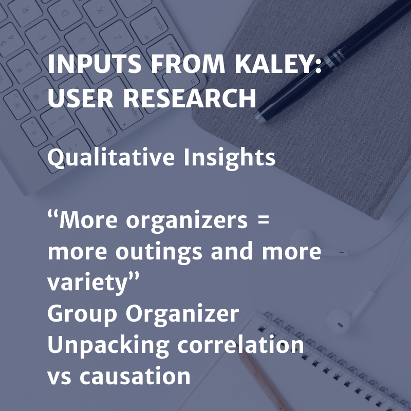 Inputs from Kaley: User Research