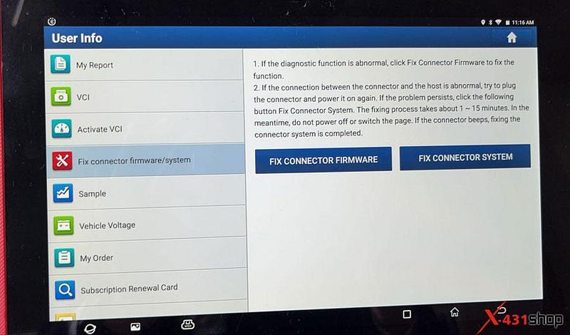 LAUNCH-X431 connection VCI error_Diagnostic Connector Connection Abnormal