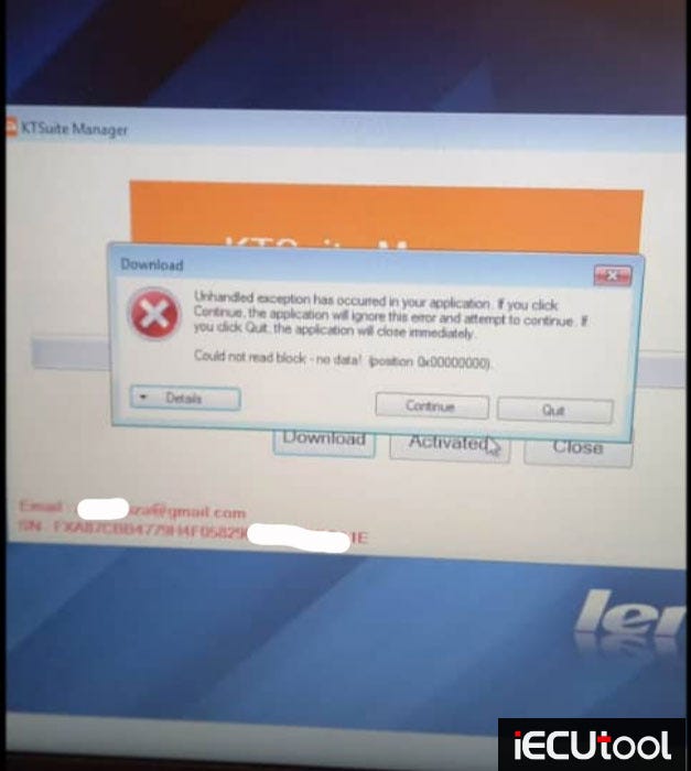 New KT200 An Error Occurred When Download File Solution