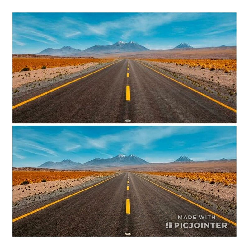 Before and after upscaling