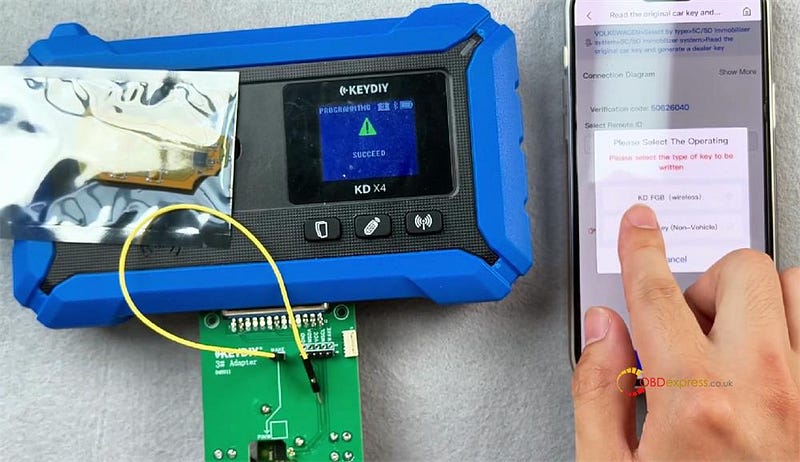 How to Modify Key ID by KEYDIY KD-X4 and FGB25 FGB08 Keys