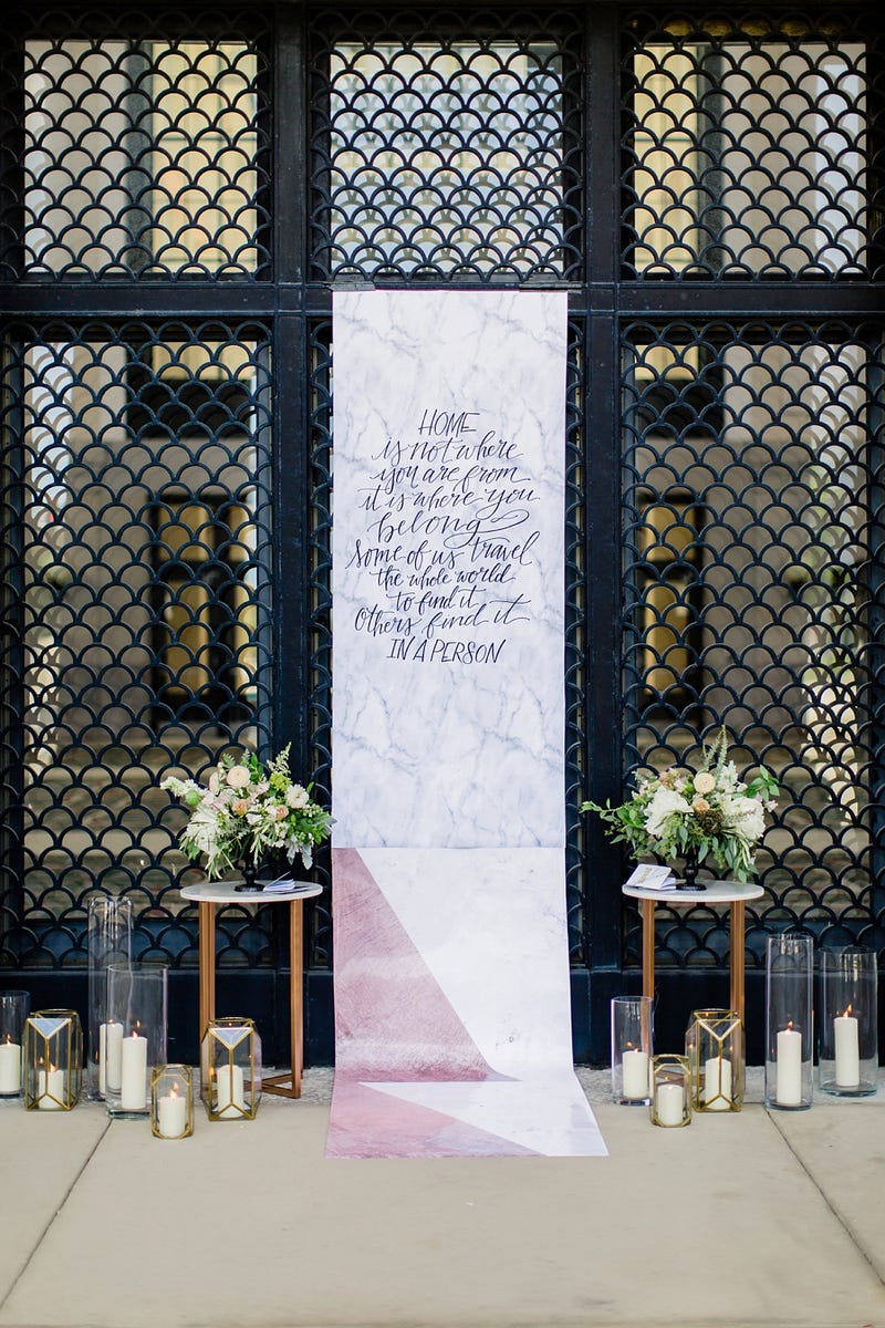 City Chic Marble Inspired Wedding Ideas via TheELD.com