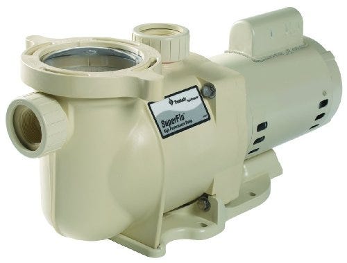 Pentair 340042 SuperFlo High Performance Energy Efficient Two Speed Pool Pump, 1 Horsepower, 230 Volt, 1 Phase - Energy Star...