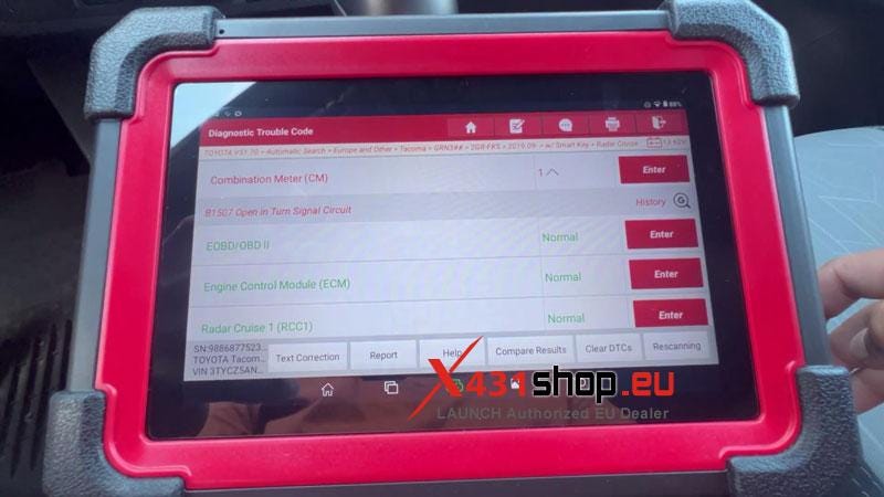 LAUNCH CRP919E BT Review_Test on a 2023 Tacoma Misfire Case
