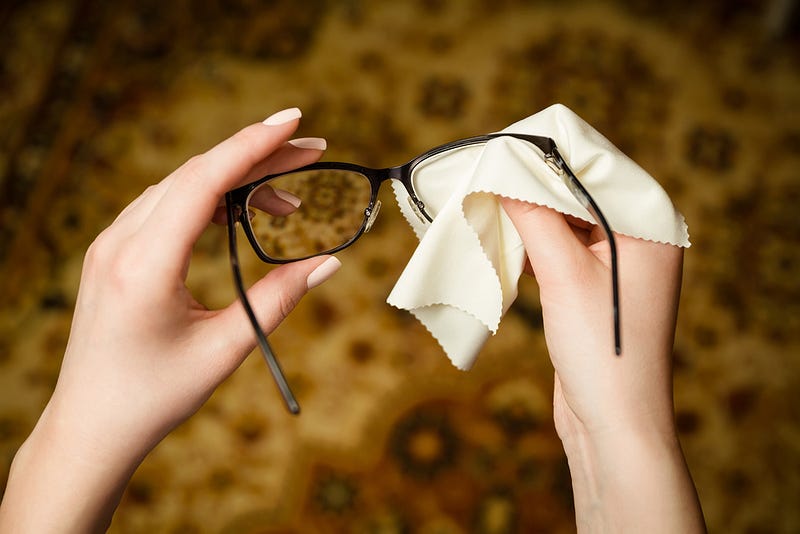 clean glasses to reduce falls