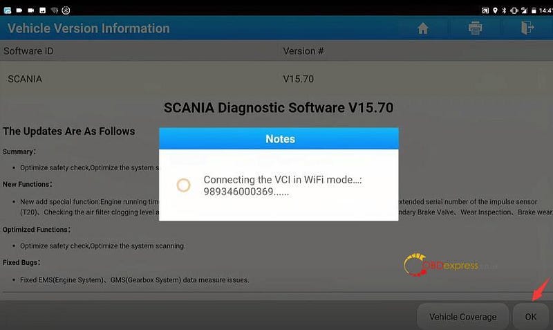 How to Test SCANIA Windscreen Wipers by LAUNCH-X431 PRO3S+ SmartLink HD