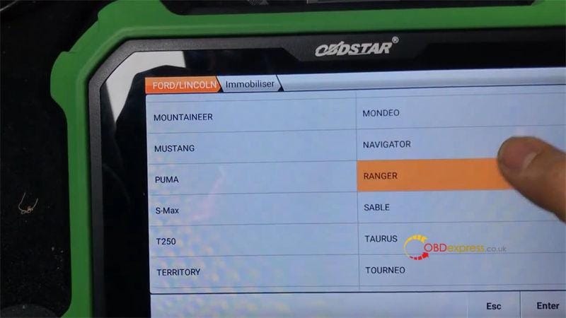 OBDSTAR X300 DP Plus Adds 2017–2021 Ford Ranger ID49 Key