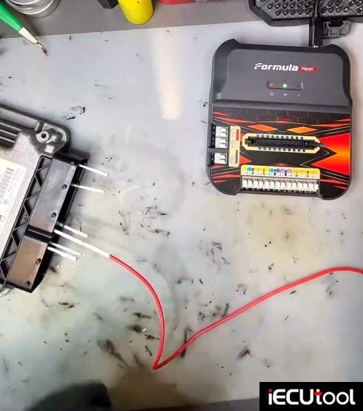 FormulaFlash Clone VW EDC16U1 ECU on Bench
