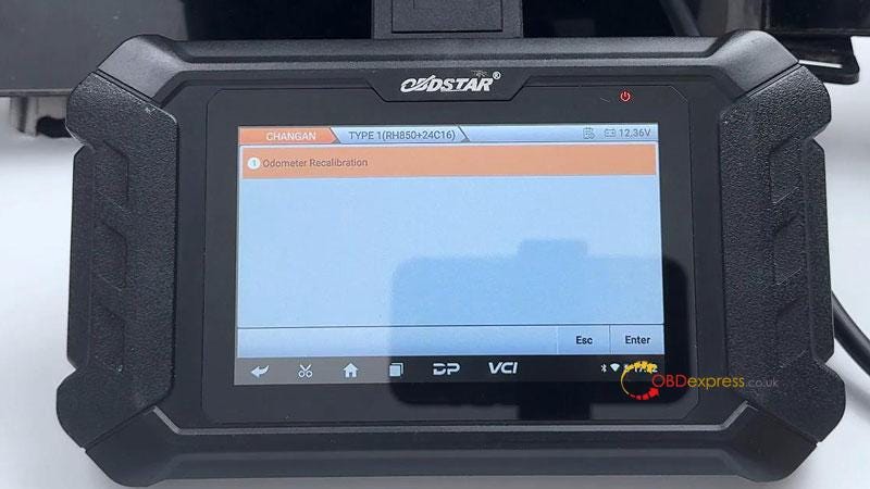 OBDSTAR ODO Master Calibrate CHANGAN UNI-V Cluster Mileage